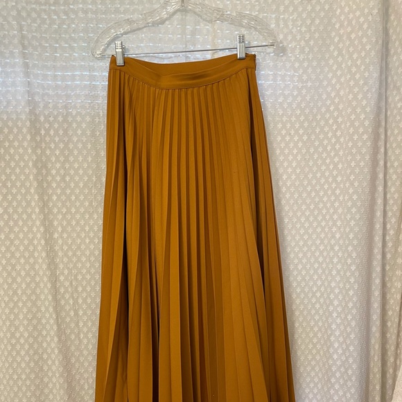 MR LARKIN lily skirt size small Sienna colorway. Pleated full midi skirt. - Picture 3 of 10